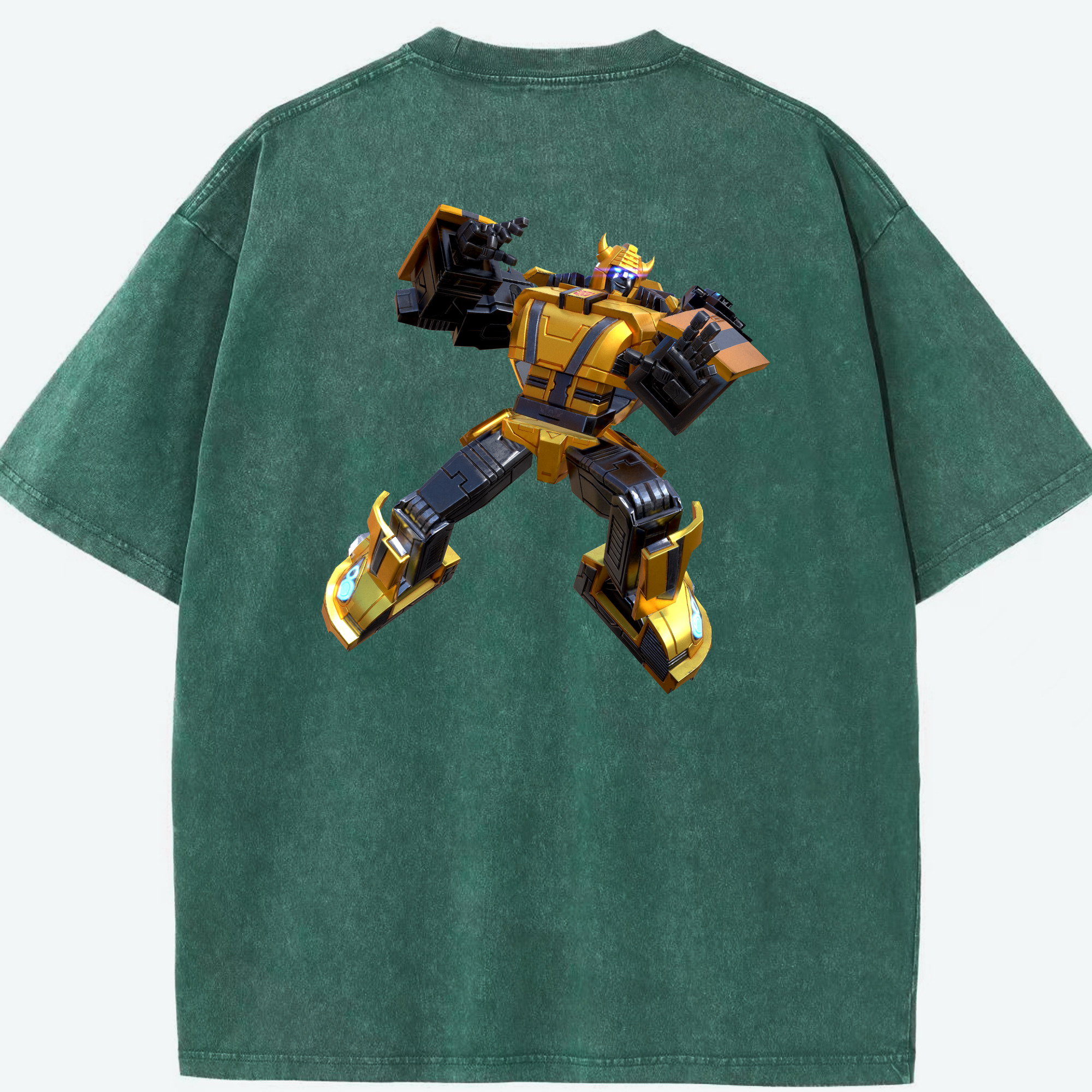 （画像用）  綿100% ヴィンテージ風 半袖Tシャツ（背面プリント）